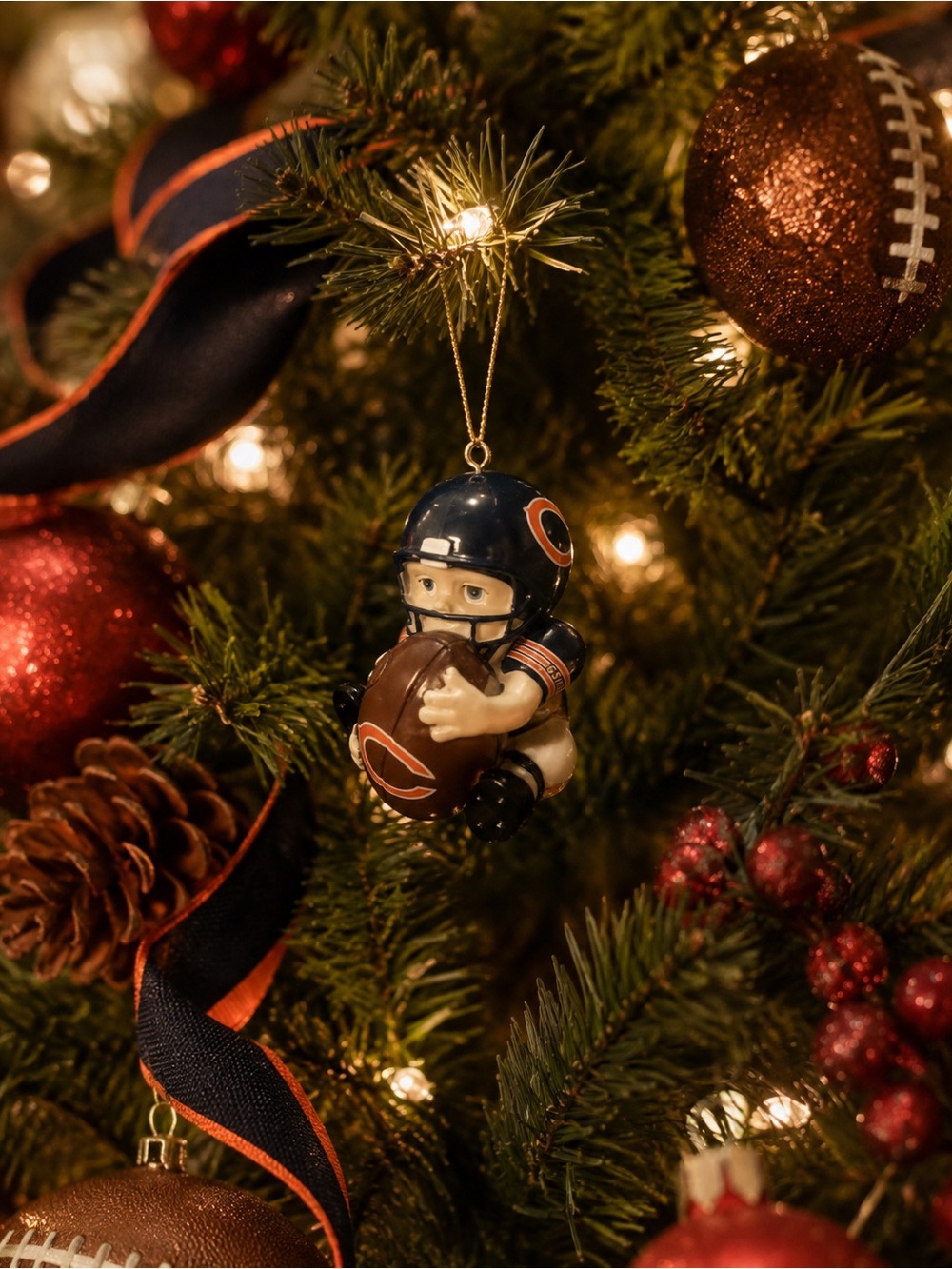 Chicago Bears NFL Christmas Ornament NWT Football Holiday Decor